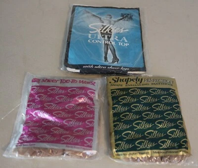 VTG Silkies Ultra Control Top Shapely Perfection & Sheer Toe to Waist Size Large - Image 1 of 2