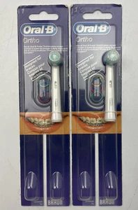 Braun Oral-B ORTHO  Electric Toothbrush Replacement Brush Head Lot - FOR BRACES - Picture 1 of 3