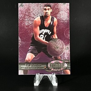 Tim Duncan 1997-98 Skybox Metal Universe #66 Rookie RC Spurs HOF RARE LOOK!!!