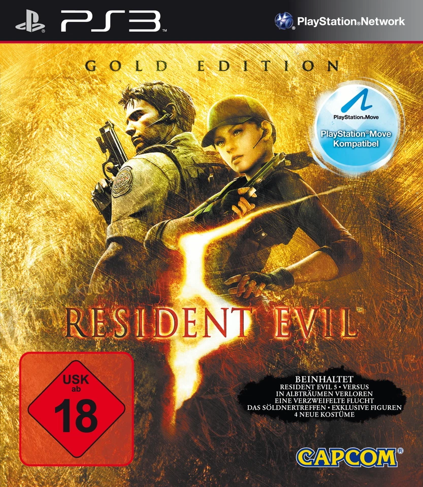 Resident Evil 5 Gold Edition Move PS3 (Sony PlayStation 3) - Bild 1 von 1