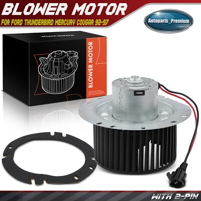Heater Blower Motor Fan Assembly for Ford Thunderbird Mercury Cougar 1992-1997 - Image 1 of 4