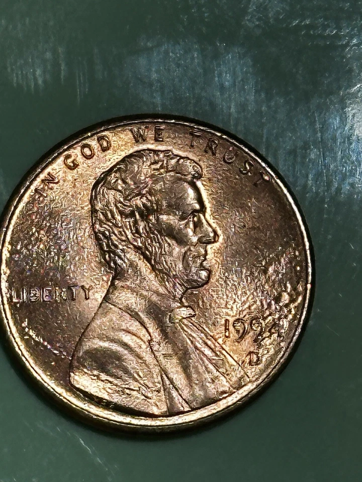 1994 D lincoln Cent  With Multiple Errors - Image 1 of 4