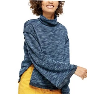 Loving The Blues In This Free People Sweater! NWT - Picture 1 of 8