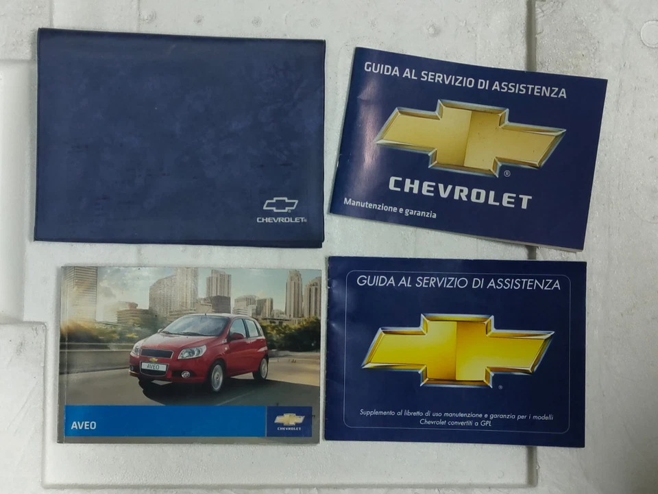 Libretto Uso e Manutenzione CHEVROLET AVEO  con custodia originale  anno 2008 - Immagine 1 di 4