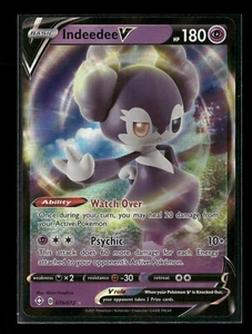 Indeedee V 039/072 Shining Fates Holo Pokemon Card NM - Picture 1 of 2