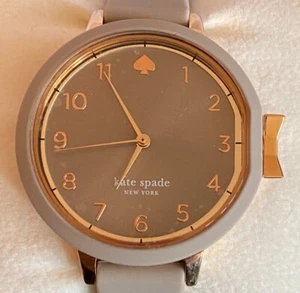 Kate Spade New York Park Row Warm Taupe Silicone Watch KSW1519 New with Tags - Picture 1 of 11