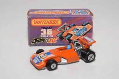 B11 1:64 3 INCH MATCHBOX LESNEY SUPERFAST 36 FORMULA 5000 AUTO DA CORSA NUOVA... - Immagine 1 di 4