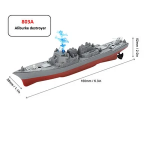 (803A) Remote Control Ship Powerful Motor Waterproof 2.4GHz RC Warship - Photo 1 sur 22