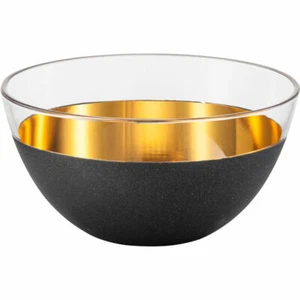 Eisch Schale Cosmo Gold Müslischale Dessertschale Dekoschale Schwarz Gold Ø 14cm - Bild 1 von 1