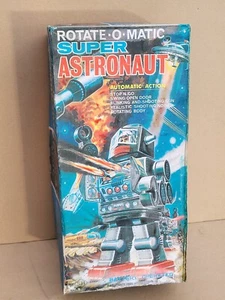 Tin to 1960's bat.op SH HORIKAWA-Japan SUPER ASTRONAUT ROBOT (REPRODUCTION BOX!) - Foto 1 di 9