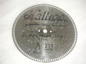 Ziehrereien Walzer Kalliope Lochrand Blechplatte 19,5cm music box 7 5/8" disc - Bild 1 von 2