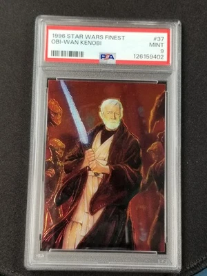 1996 Finest Star Wars #37 Obi-Wan Kenobi PSA 9 - Image 1 of 2