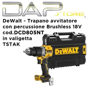DEWALT - Trapano avvitatore con percussione Brushless 18V cod. DCD805NT - Foto 1 di 2