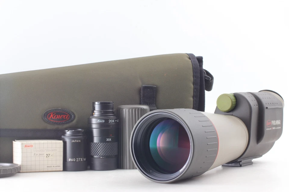 [N MINT ] Kowa TS-613 ED Angled Spotting Scope + 27x Wide & 20-40x Zoom Eyepiece - Image 1 of 4
