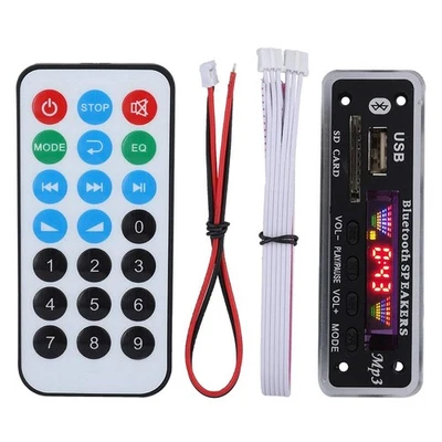 DC 5V/12V Bluetooth 5.0 Audio Decoder Platine Audio Modul USB AUX SD FM Radio... - Bild 1 von 4