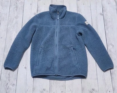 North Face Girls 12/14 Blue Zipper Fleece Jacket - Image 1 of 4