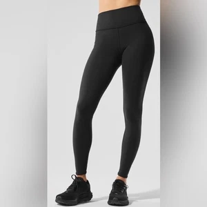 Alo Airbrush Winter warm hohe Taille nächtliche Yoga Leggings Damen Large gebraucht, in einwandfreiem Zustand - Bild 1 von 9