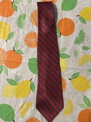 Corbata Paco Rabanne Paris Hombre Rojo Seda De Colección Hecha a Mano en México Oficina Carrera Foto 1 de 4