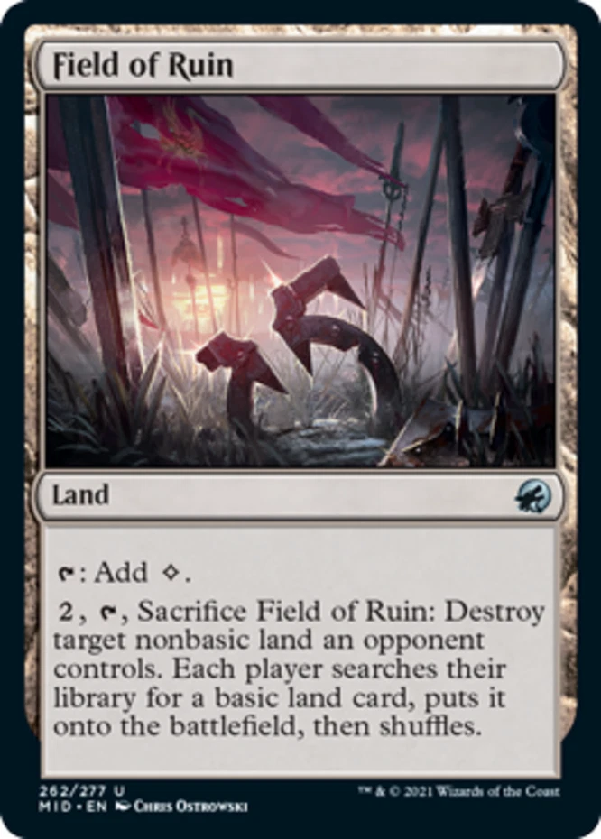 x1 Field of Ruin - Innistrad: Midnight Hunt - NM - MTG - Image 1 of 1