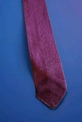 Vintage Skinny Tie Burgundy Madmen Rat pack 50's - Image 1 of 4