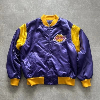 1980s Los Angeles Lakers Chalk Line Satin Jacket  - Image 1 of 4