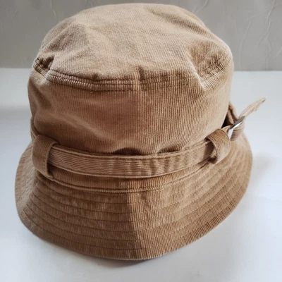 Vintage Gap Kids Corduroy Barrel Hat Childs L/XL Gold Reversible Cotton - Image 1 of 4