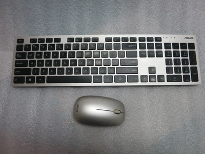 ASUS Wireless MD-5110 Keyboard & MM-5110 Mouse SILVER *NO USB DONGLE* - Image 1 of 4
