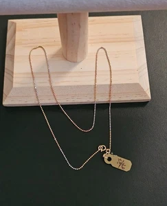 14k gold tri color necklace 16 inch - Picture 1 of 6