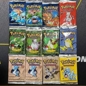 SEALED VINTAGE-MODERN RANDOM Pokemon TCG BOOSTER PACK /151, Base Set, etc /EN JPN - Bild 1 von 11