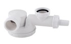 Space Saving Kitchen Sink Drain Waste Trap 1 1/2" x 40mm Dish Washer Input