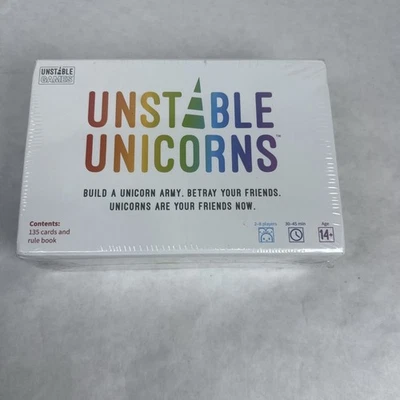 Unstable Unicorns Card Game 2nd Edition By Unstable Games 135 Cards New Sealed - Image 1 of 3
