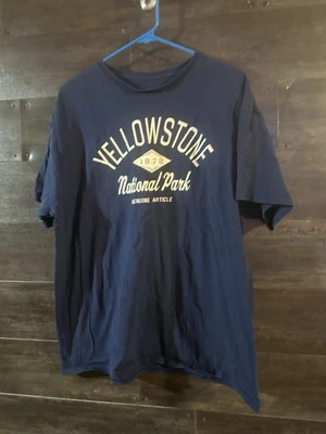 Camiseta de hombre del Parque Nacional de Yellowstone artículo genuino L sin etiquetas Foto 1 de 3