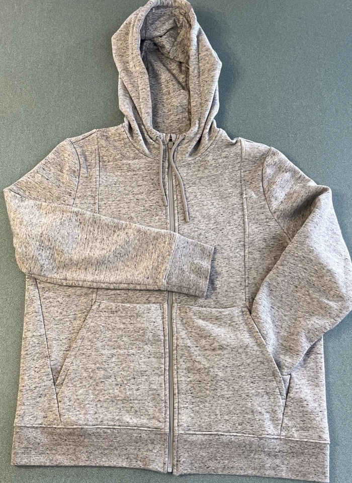 FIGS Sudadera con Capucha Para Mujer Talla Grande Gris Jaspeado Cremallera Completa Enfermera/Sudadera Médica  Foto 1 de 4