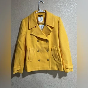 1901 bright yellow rod double breasted coat NEW S - Picture 1 of 9