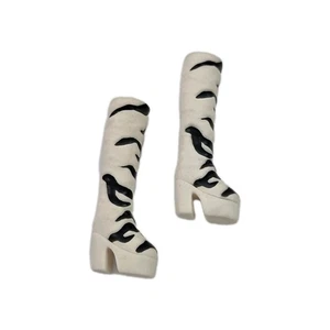 Botas de plataforma a rayas Spice Girl Doll On Tour Scary Spice Zebra - Imagen 1 de 5