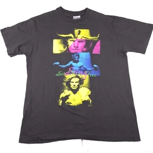 Vintage 90s Sting Set Them Free Tour Band T-Shirt Black USA Tagged Size XL - Bild 1 von 6