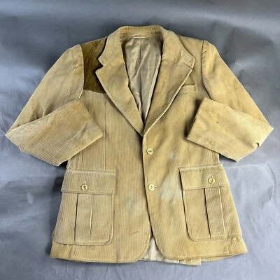 Vintage Members Only Blazer Jacket 40 Yellow Mens Europe Craft Double Vented A9 Foto 1 de 4
