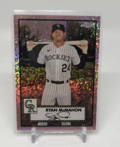 2021 Topps Chrome Platinum Anniversary Ryan McMahon Rose Gold Mini-Diamonds /75 - Picture 1 of 2