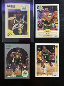 1989-90 Fleer Dale Ellis #146 1990 NBA Hoops Fleer 1991 Upper Deck SuperSonics