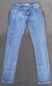 VIP Jeans Size 7/8 Womens Skinny Stretch Mid Rise Blue Denim - Picture 1 of 16