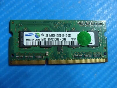 Toshiba R705 So-Dimm Samsung 2GB 1Rx8 Memory RAM PC3-10600S M471B5773CHS-CH9 - Image 1 of 2