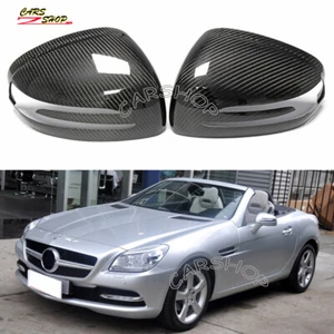 For Benz R172 SLK SLC SL63 AMG GT Carbon Fiber Side View Mirror Cover Cap Shell - Picture 1 of 5