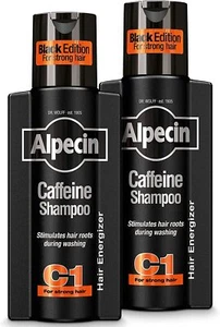 Champú Alpecin Black Edition 2 x 250 ml crecimiento del cabello para hombres - ENVÍO RÁPIDO GRATUITO - Imagen 1 de 3