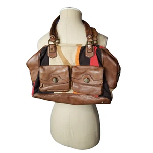 Cole Haan Canvas Striped handbag - Picture 1 of 4