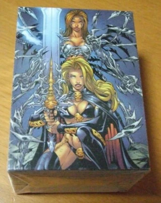 LETHAL LADIES Lady Death / Medieval Witchblade Complete Basic Set of 72 Cards - Image 1 of 2