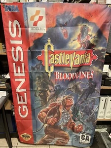 Castlevania Bloodlines 5ft Flag Sega Genesis 1994 Banner Poster Konami - Picture 1 of 3