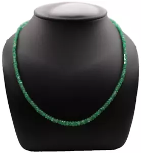 Kette Emerald echte Smaragde 13,3 Gramm = 66 ct Smaragd Vergoldet Verschluss - Bild 1 von 4