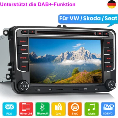 7"GPS Autoradio CD DVD DAB+ USB WIFI Für Golf 5 6 PLUS Passat Tiguan Touran POLO - Bild 1 von 4