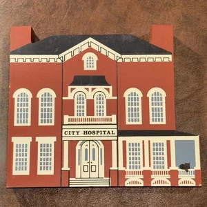 The Cat's Meow Village 1988 Series VI 6 “City Hospital” Shelf Sitter - Faline - Picture 1 of 18