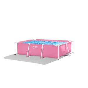 INTEX 28266NP Pink Frame Pool 220x150x60cm Rechteckig Aufstellpool 1662L - Bild 1 von 5